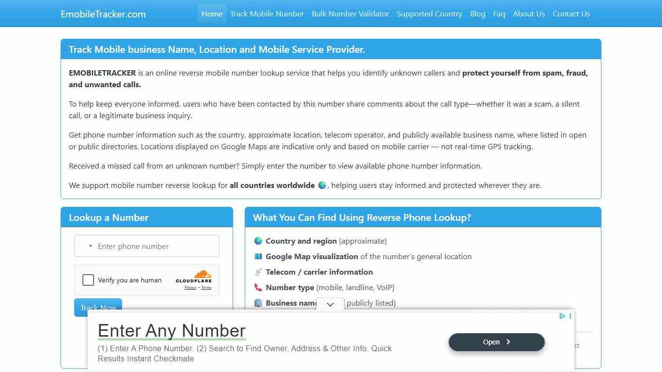 Mobile Number Tracker Find Owner Name and Location on Google Map.